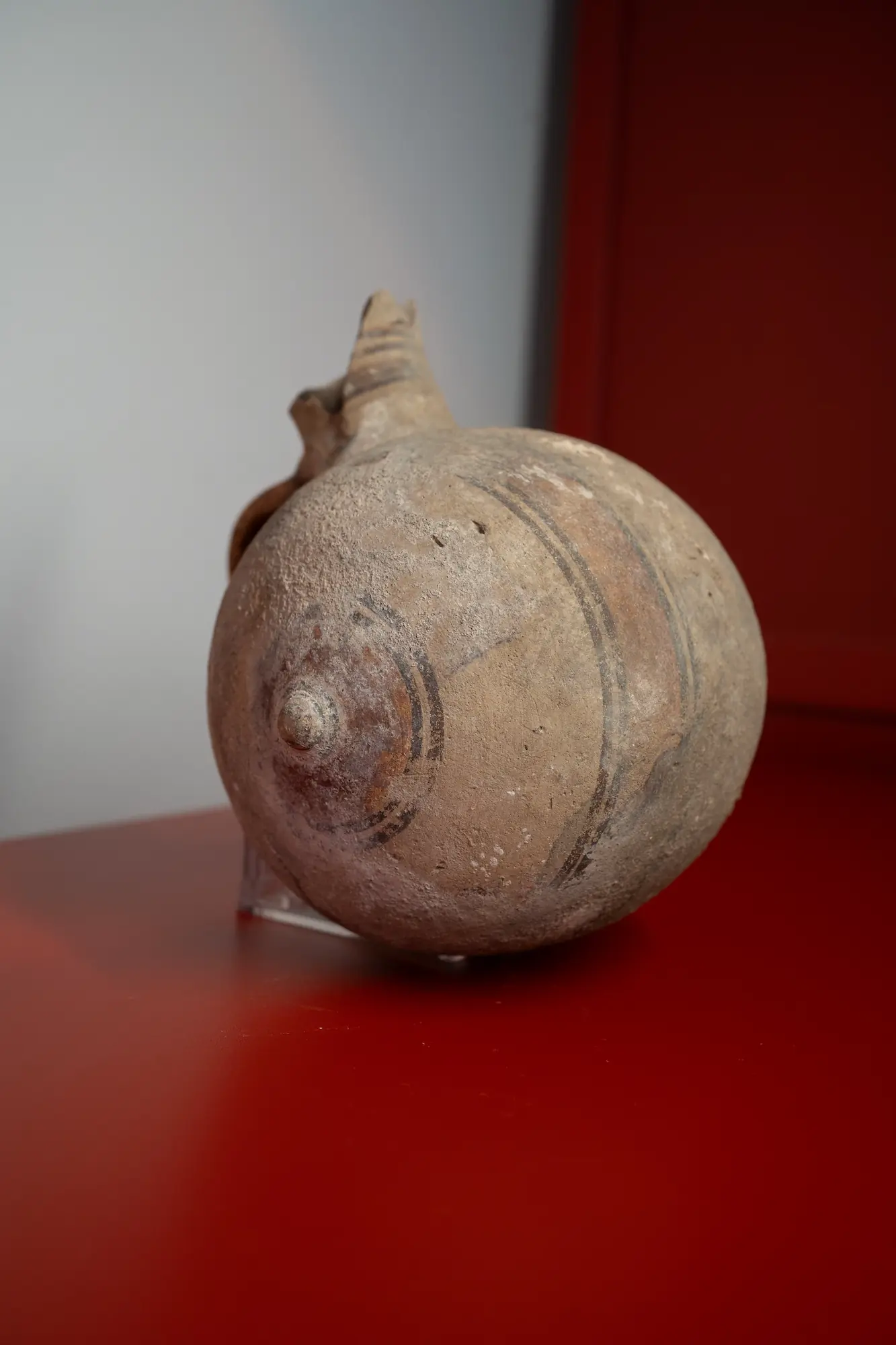 Bichrome Barrel Jug, Geometric Cypriot
