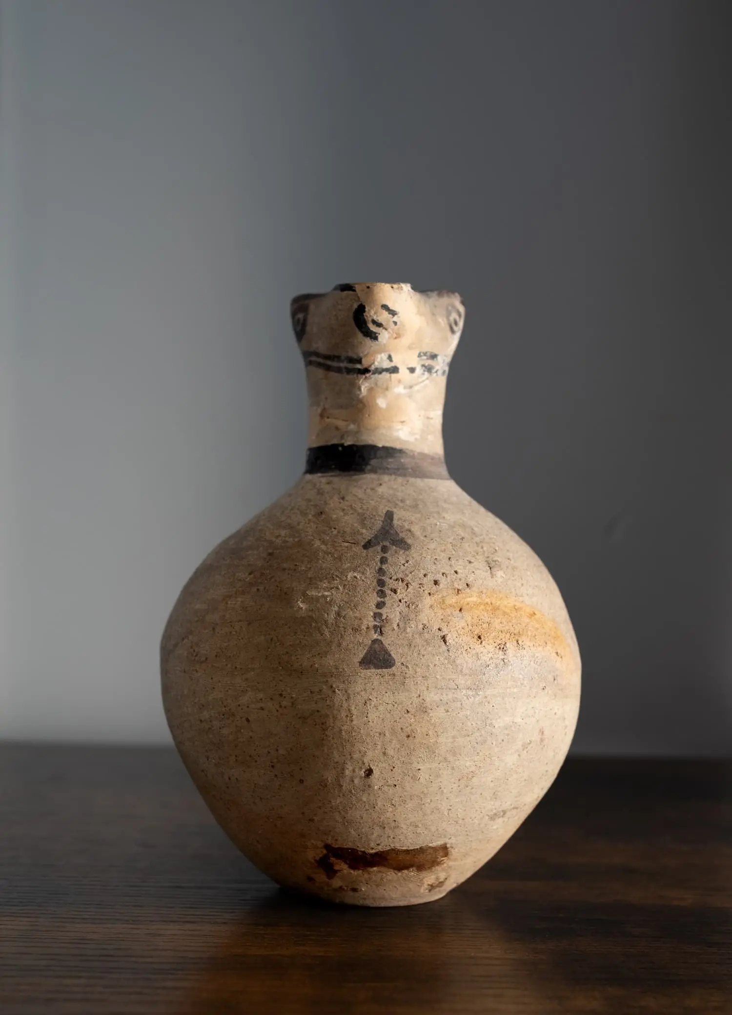 Oinochoe with Swastikas and Arrows, Geometric II Cypriot jug