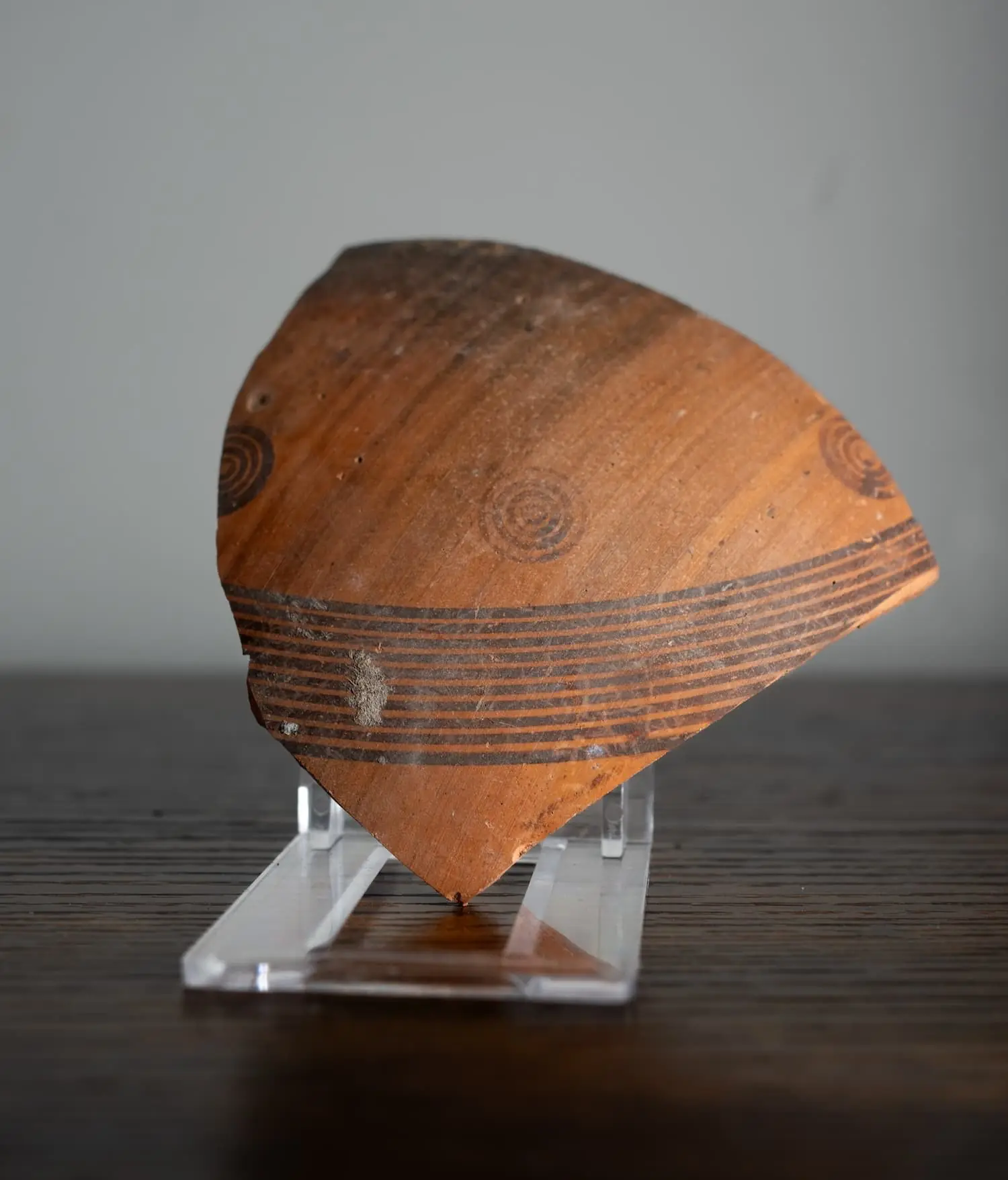 Black-On-Red Geometric Jug Sherd, Geometric II Cypriot