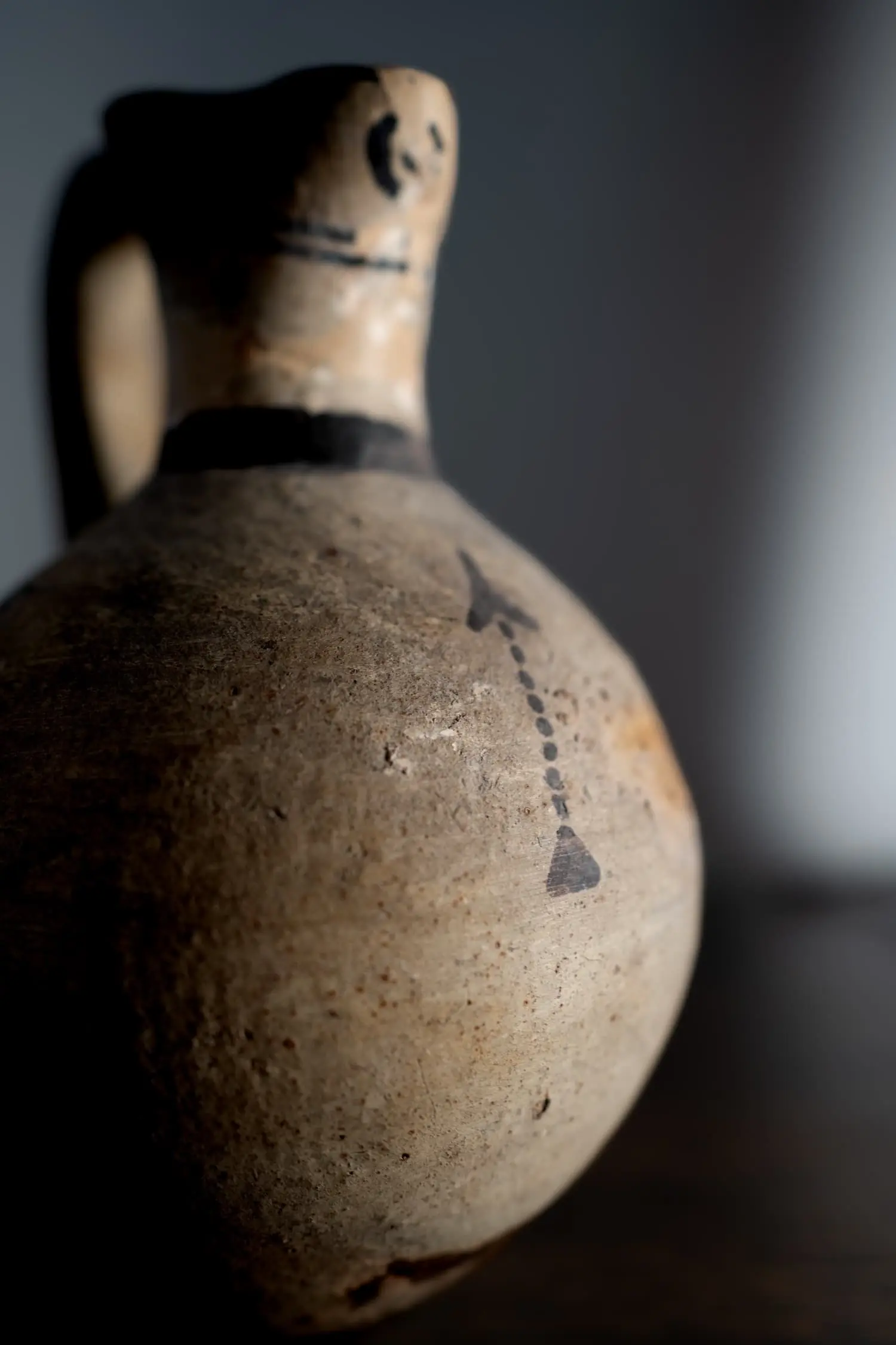 Oinochoe with Swastikas and Arrows, Geometric II Cypriot jug