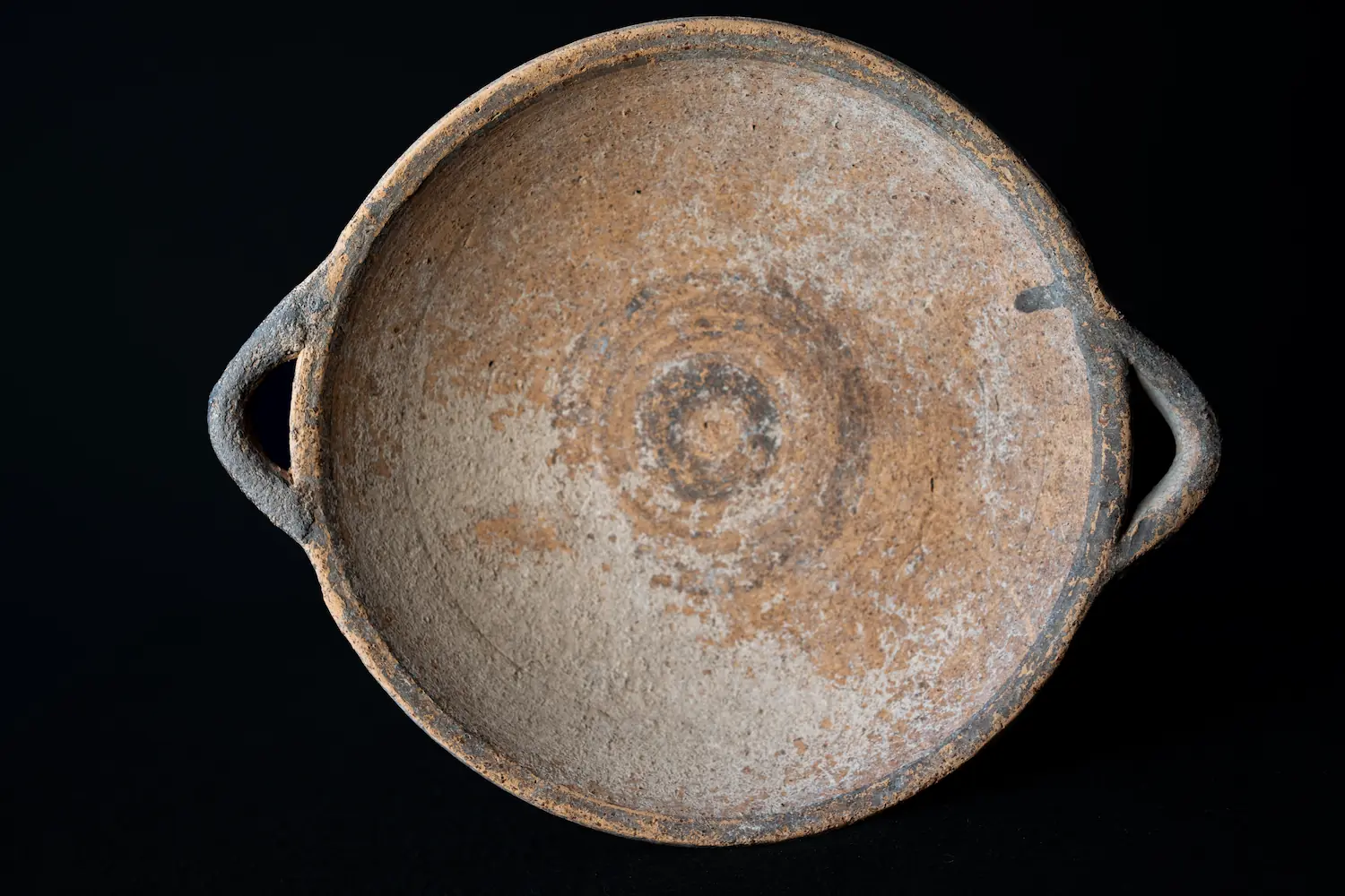 Wheel-Made White Slip Ware Plate, Geometric Cypriot dish