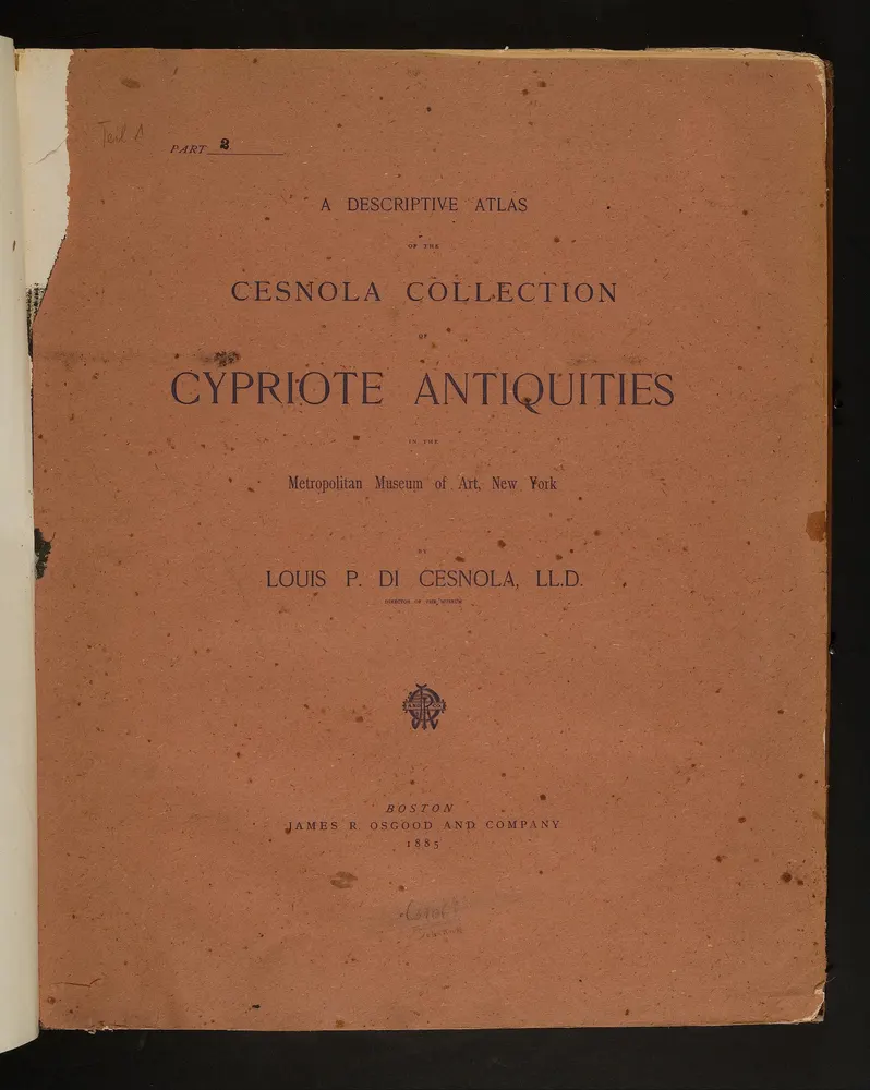 A Descriptive Atlas of the Cesnola Collection of Cypriote Antiquities in the Metropolitan Museum of Art, New York. Vol. I, Part II (Plates XXXI–LX), scan 1