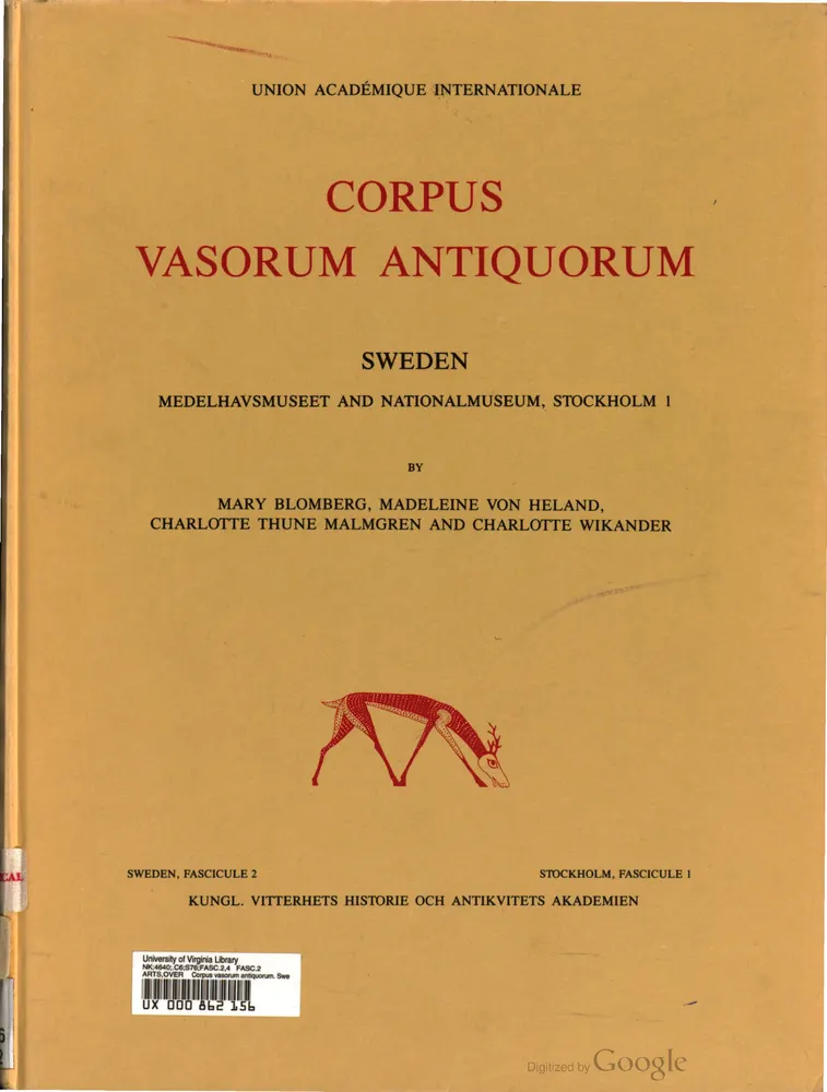 Corpus Vasorum Antiquorum. Sweden 2, scan 3