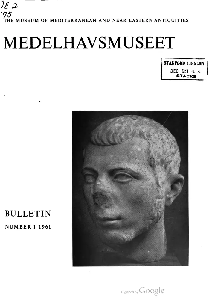 Medelhavsmuseet Bulletin 1, scan 1