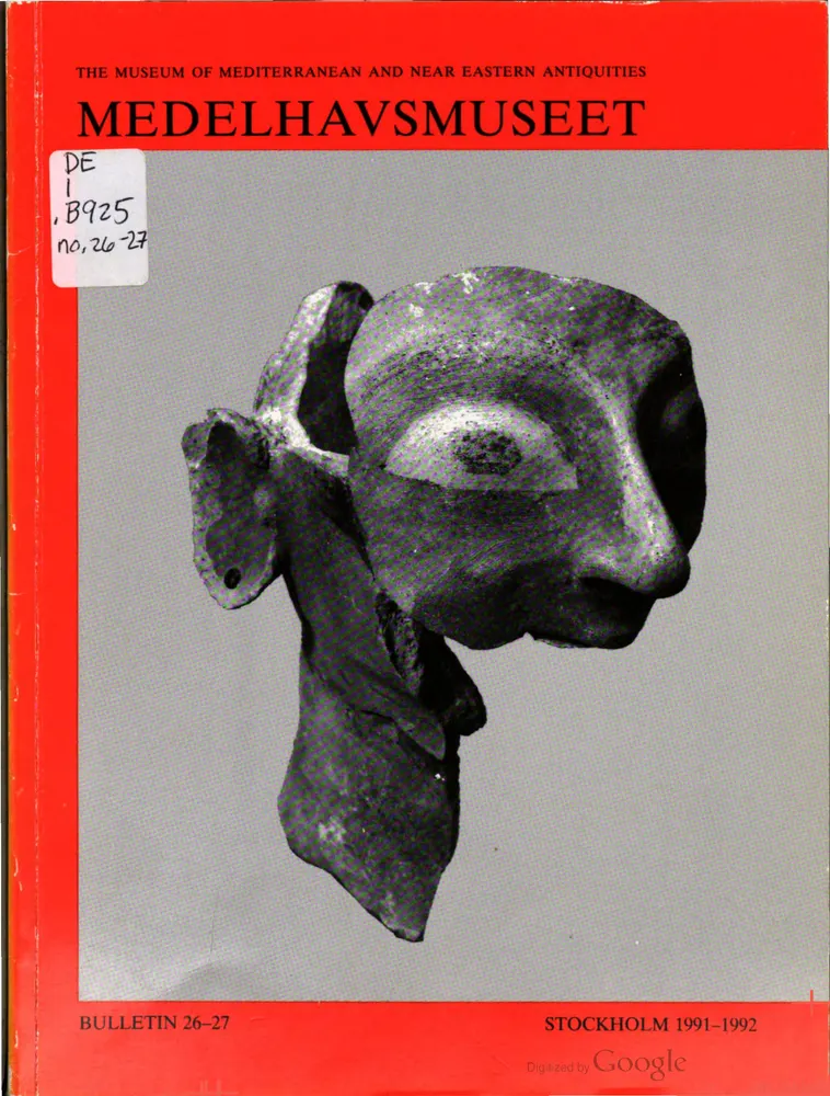 Medelhavsmuseet Bulletin 26–27, scan 3