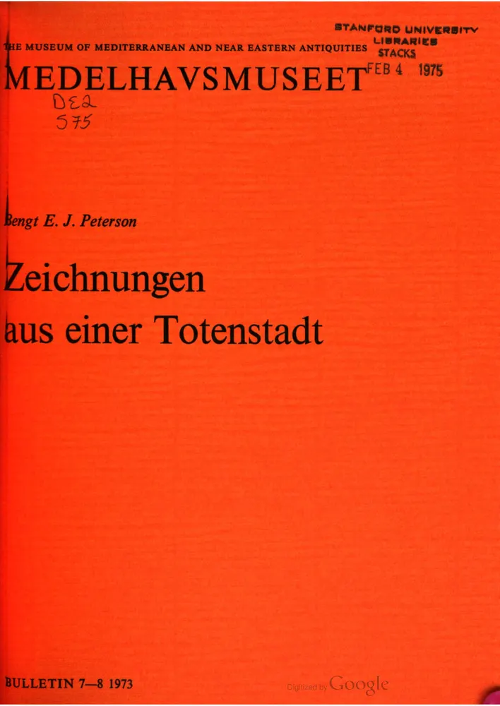 Medelhavsmuseet Bulletin 7–8, scan 1