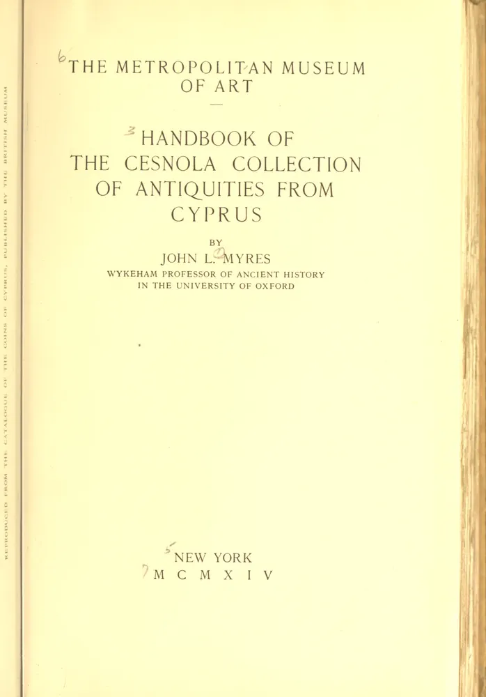 Handbook of the Cesnola Collection of Antiquities from Cyprus, scan 9