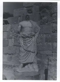 A marble statue at Roman Baths of Salamis