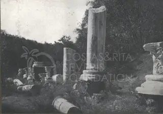 Ancient broken columns at Salamis