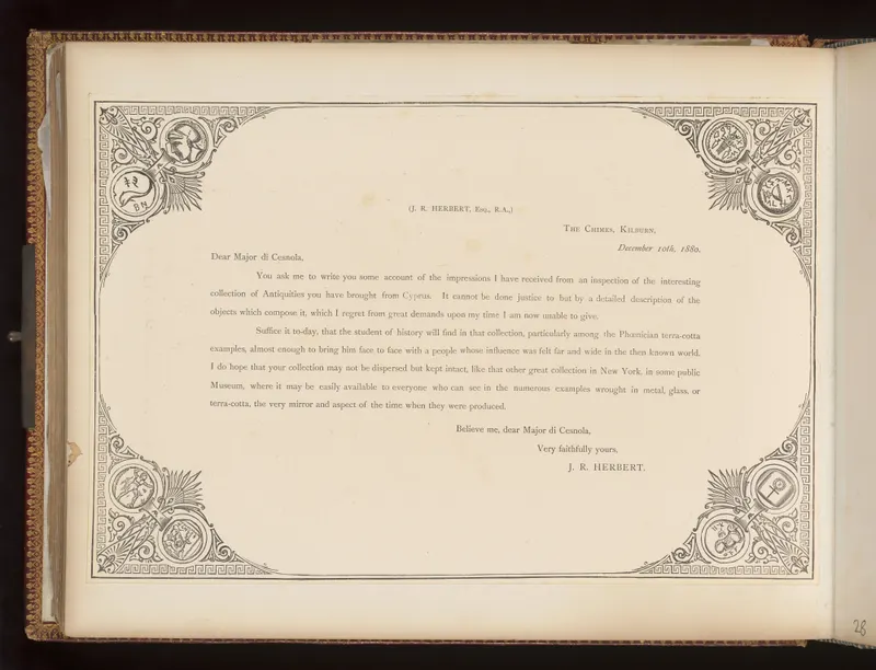 Letter from J. R. Herbert, 10 December 1880