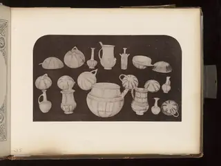 Painted pottery vessels, jugs and bowls