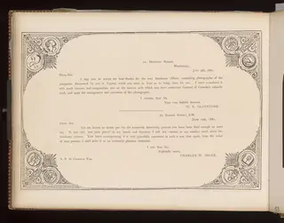 Letters from W. E. Gladstone and Charles W. Dilke, 1881