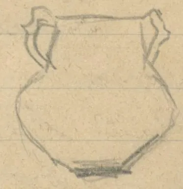 Profile of a two-handled amphora