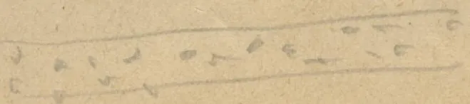 Two parallel lines with dots between them