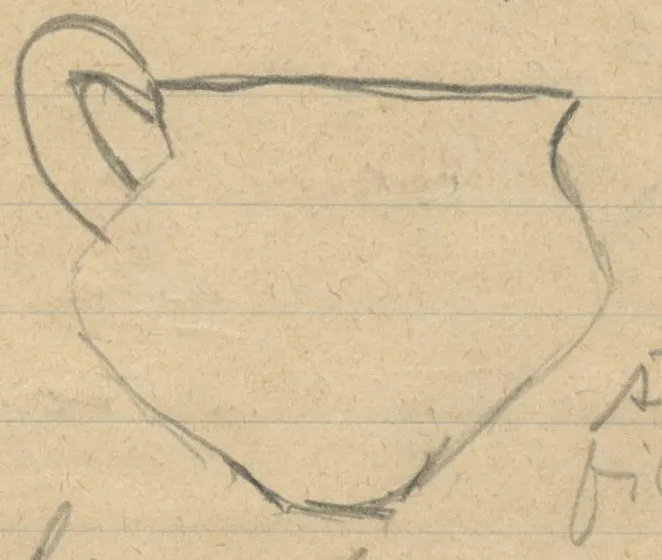 Profile of a biconical vessel with a loop handle