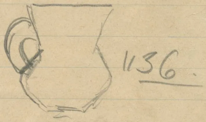 Profiles of two one-handled jugs
