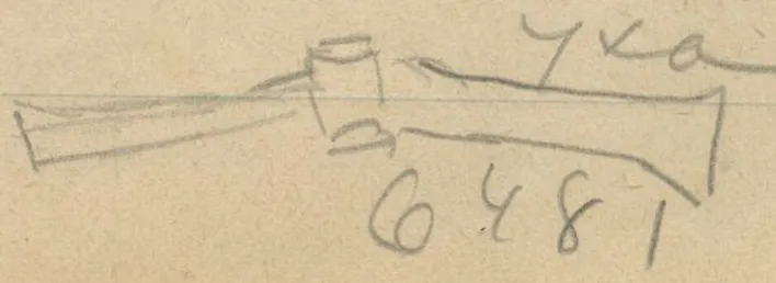 Two shaft-hole axes with narrow rear projections