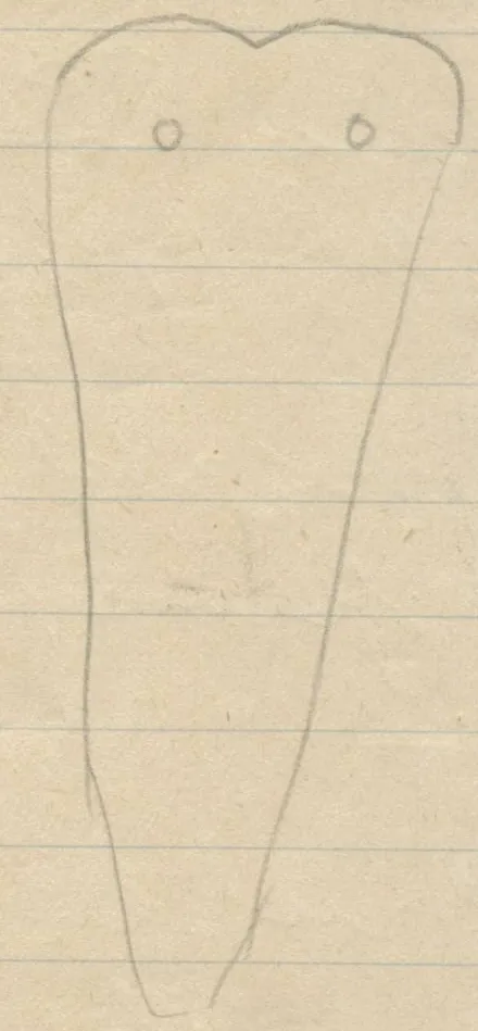 Two dagger blades with rounded butts and two rivet holes each