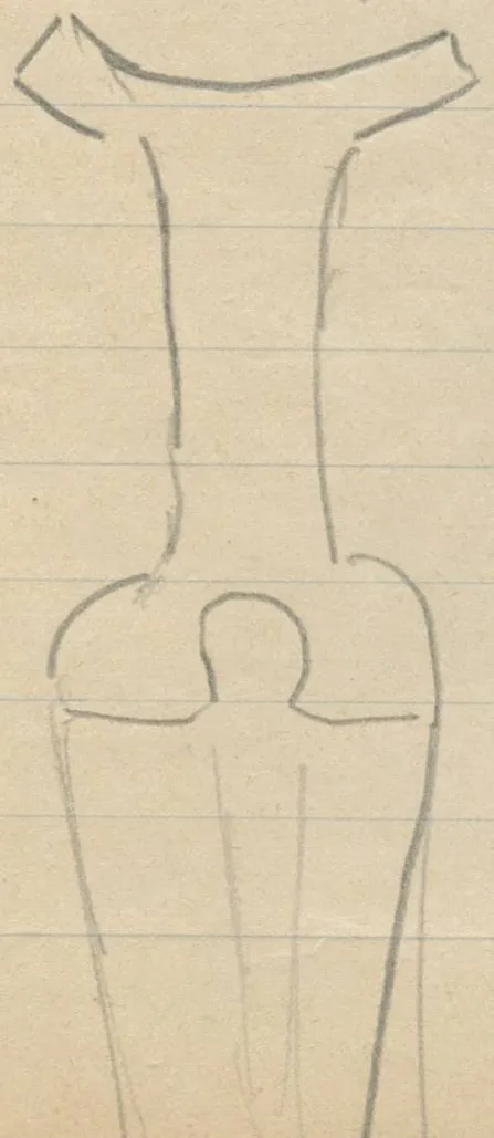 Two dagger hilts and upper blades