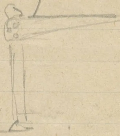 Hafted axe or halberd with five small circles on the head