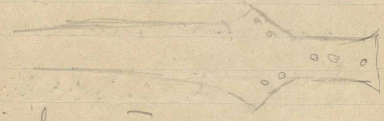 Sword hilt and upper blade with seven rivet holes