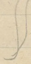 Curved vertical double line