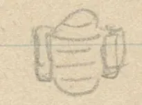 Two small cylindrical/barrel-shaped beads