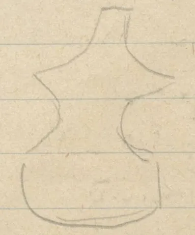 Violin-shaped idol outline