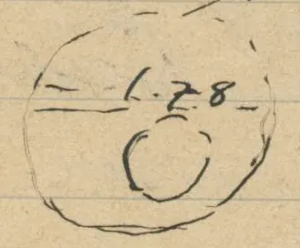 Circular plan, cross-section and perspective of a chamber