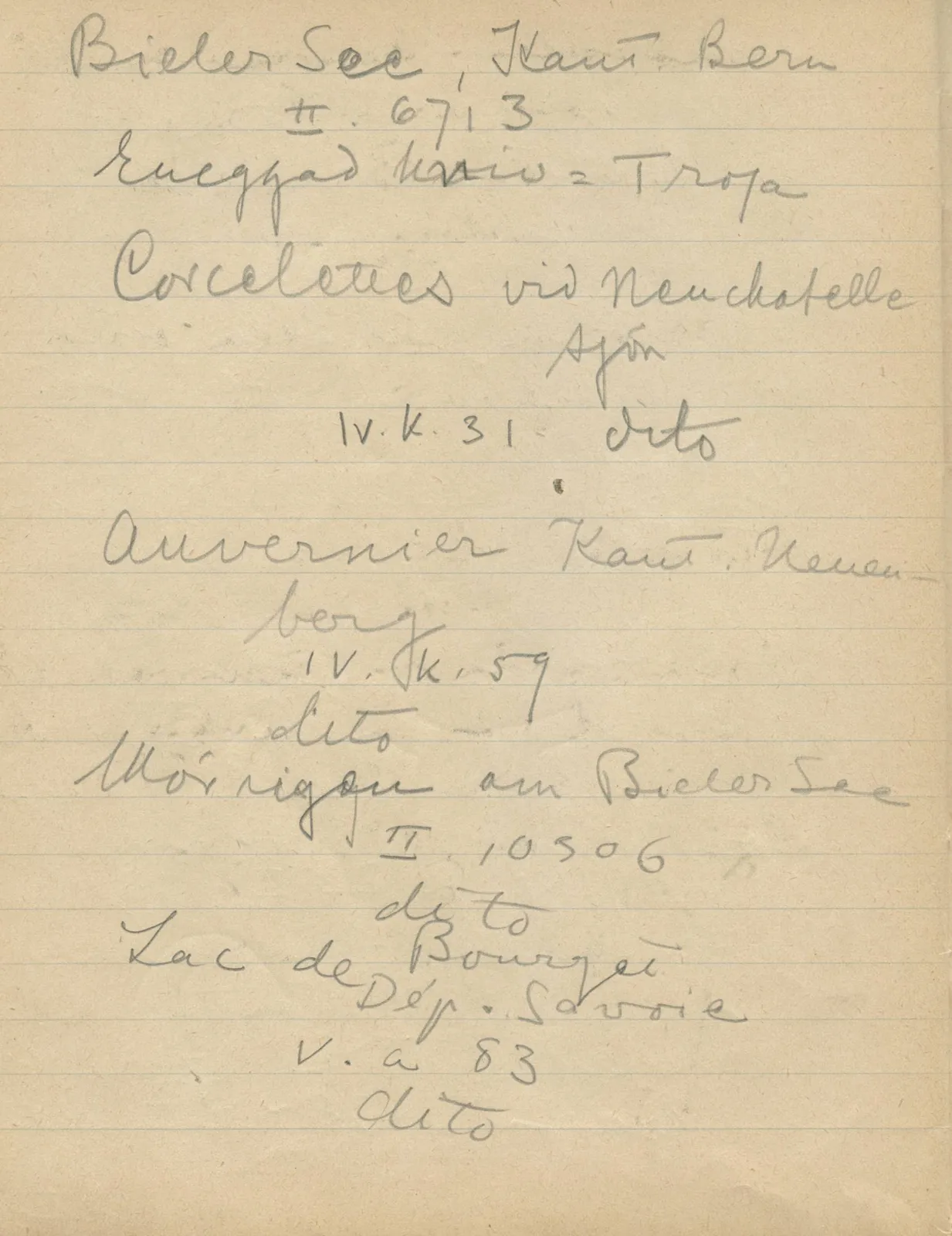 Scan 30 of notebook 000005 (Notes on pottery from Troy, the Cyclades and Crete), handwritten in Swedish. The transcription and translation follow.