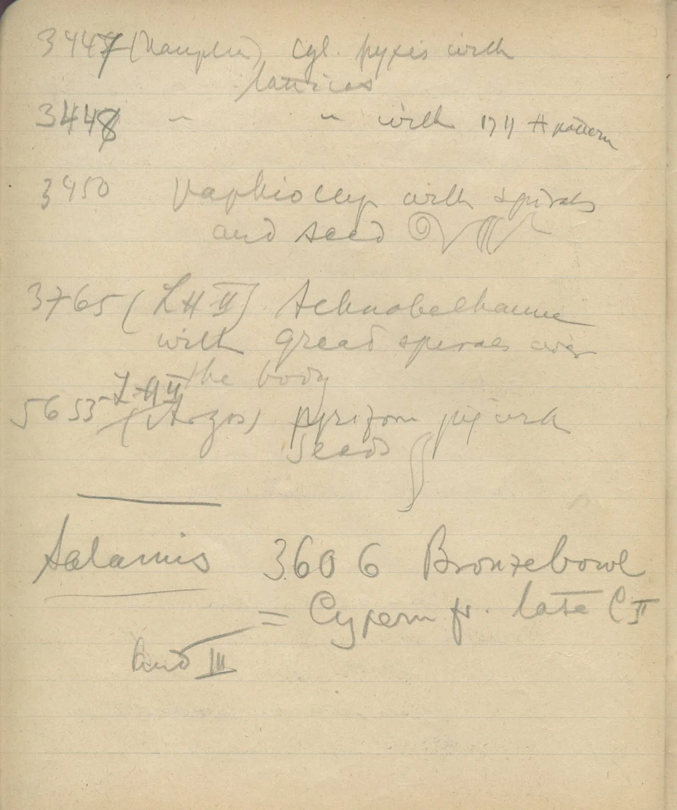 Scan 63 of notebook 000005 (Notes on pottery from Troy, the Cyclades and Crete), handwritten in Swedish, with drawings. The transcription and translation follow.