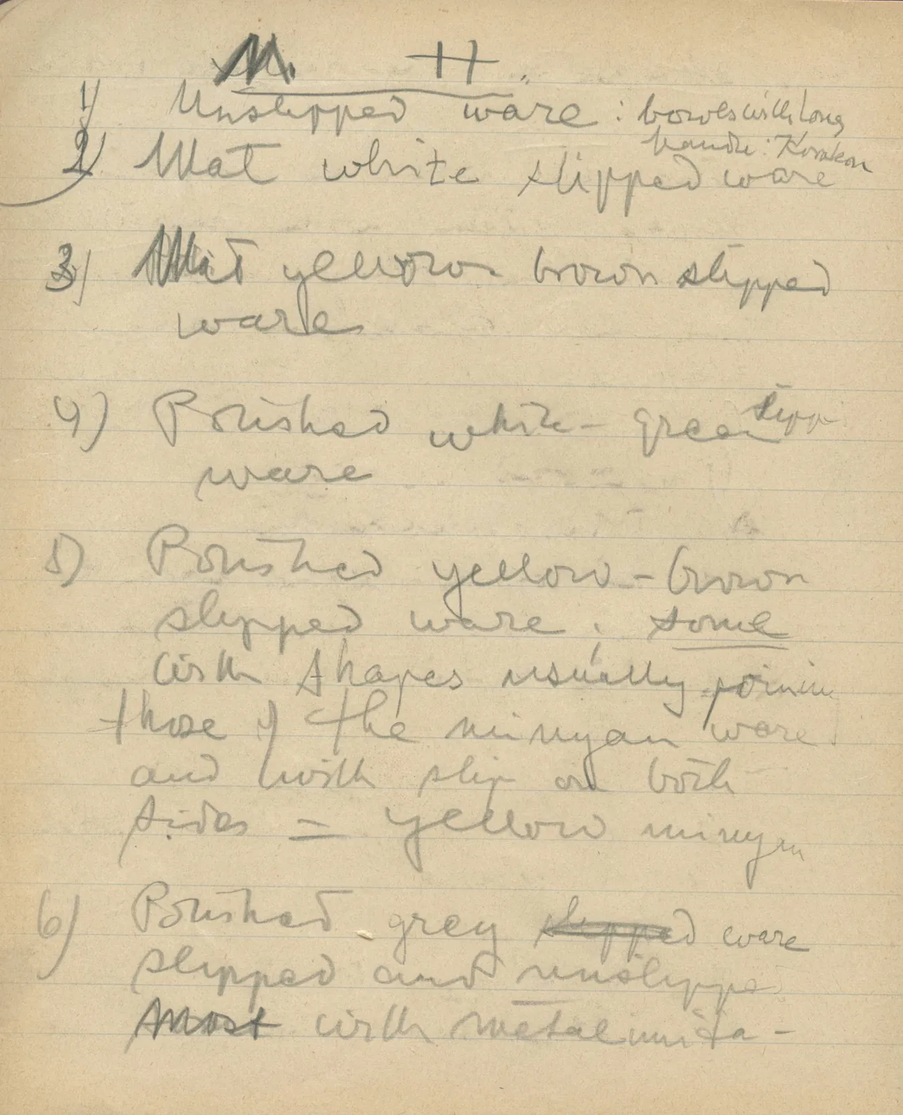 Scan 103 of notebook 000005 (Notes on pottery from Troy, the Cyclades and Crete), handwritten in Swedish. The transcription and translation follow.