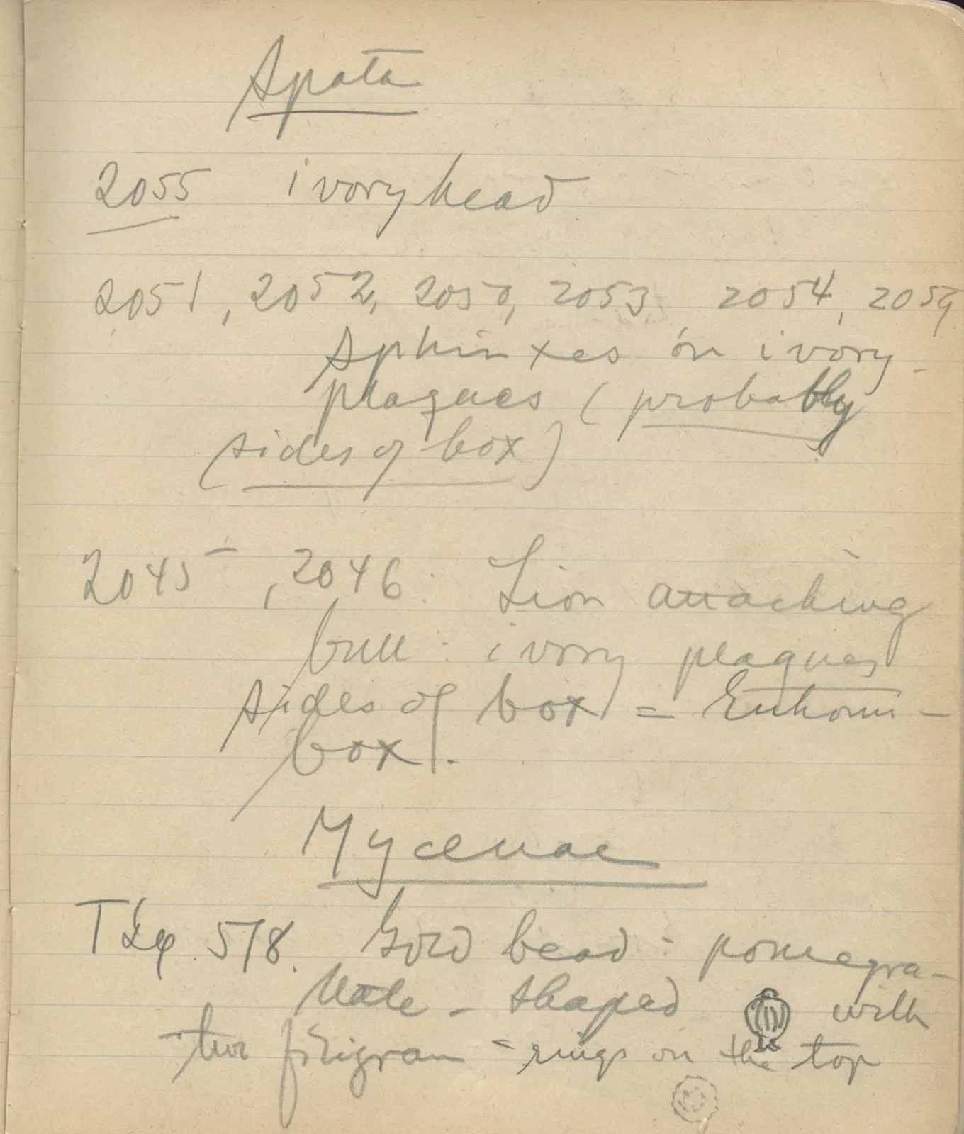 Scan 112 of notebook 000005 (Notes on pottery from Troy, the Cyclades and Crete), handwritten in Swedish, with drawings. The transcription and translation follow.