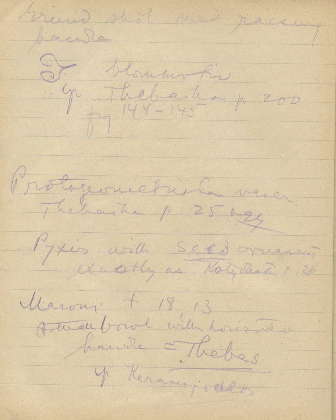 Scan 119 of notebook 000005 (Notes on pottery from Troy, the Cyclades and Crete), handwritten in Swedish. The transcription and translation follow.