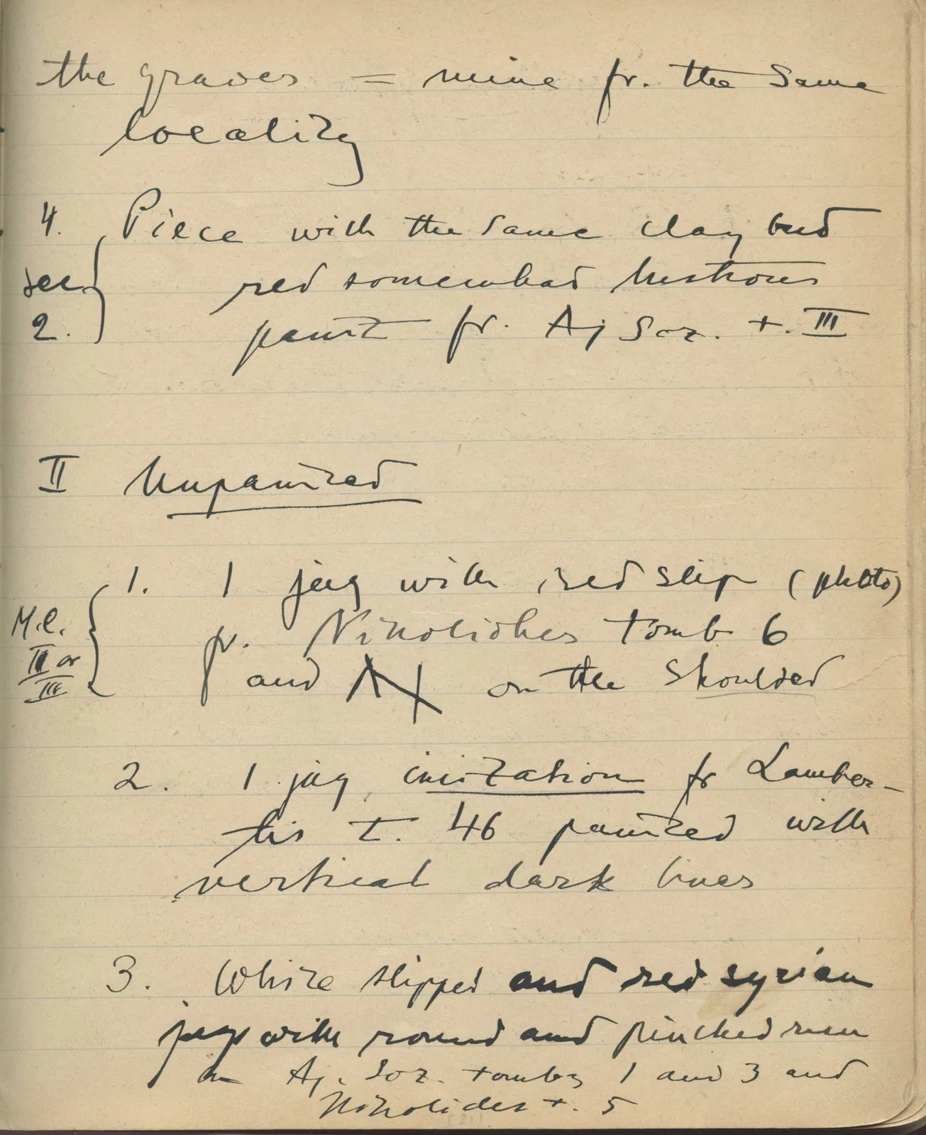 Scan 152 of notebook 000005 (Notes on pottery from Troy, the Cyclades and Crete), handwritten in Swedish. The transcription and translation follow.