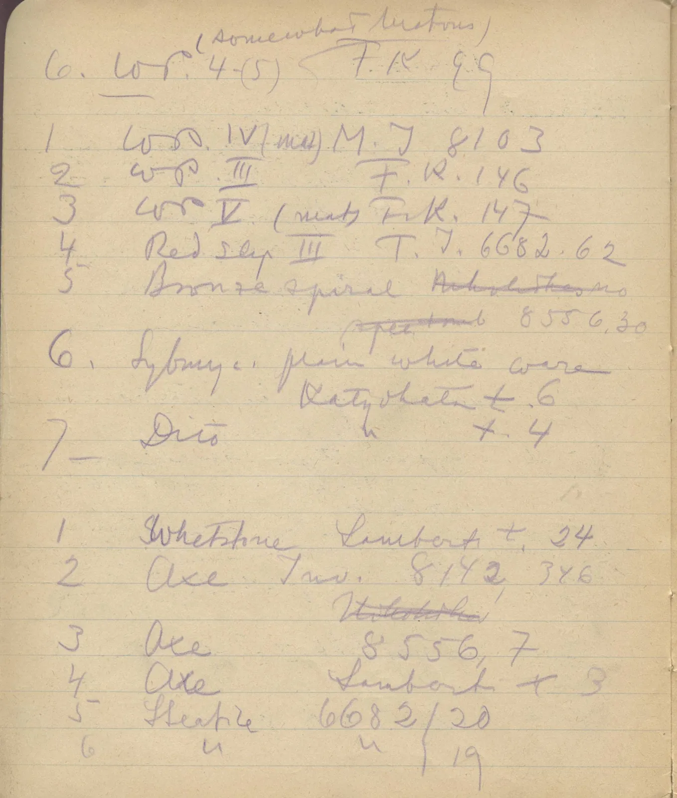 Scan 159 of notebook 000005 (Notes on pottery from Troy, the Cyclades and Crete), handwritten in Swedish. The transcription and translation follow.