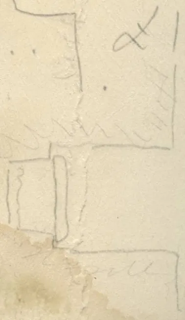 Two cross-sections of rock-cut tombs with dromos, stomion and chamber