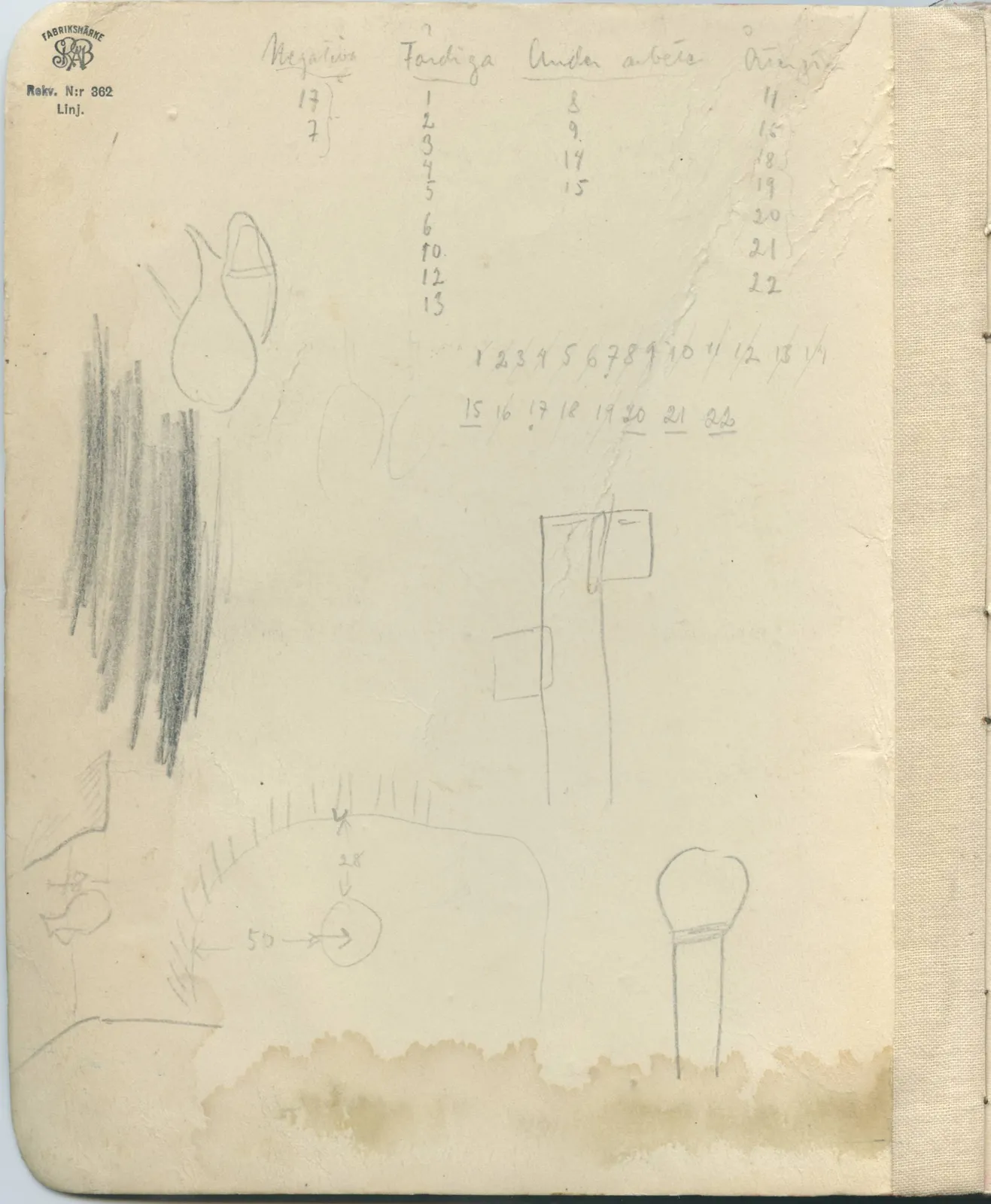 Scan 1 of field diary DII:1a (Lapithos, Vrysi tou Barba), handwritten in Swedish, with drawings. The transcription and translation follow.