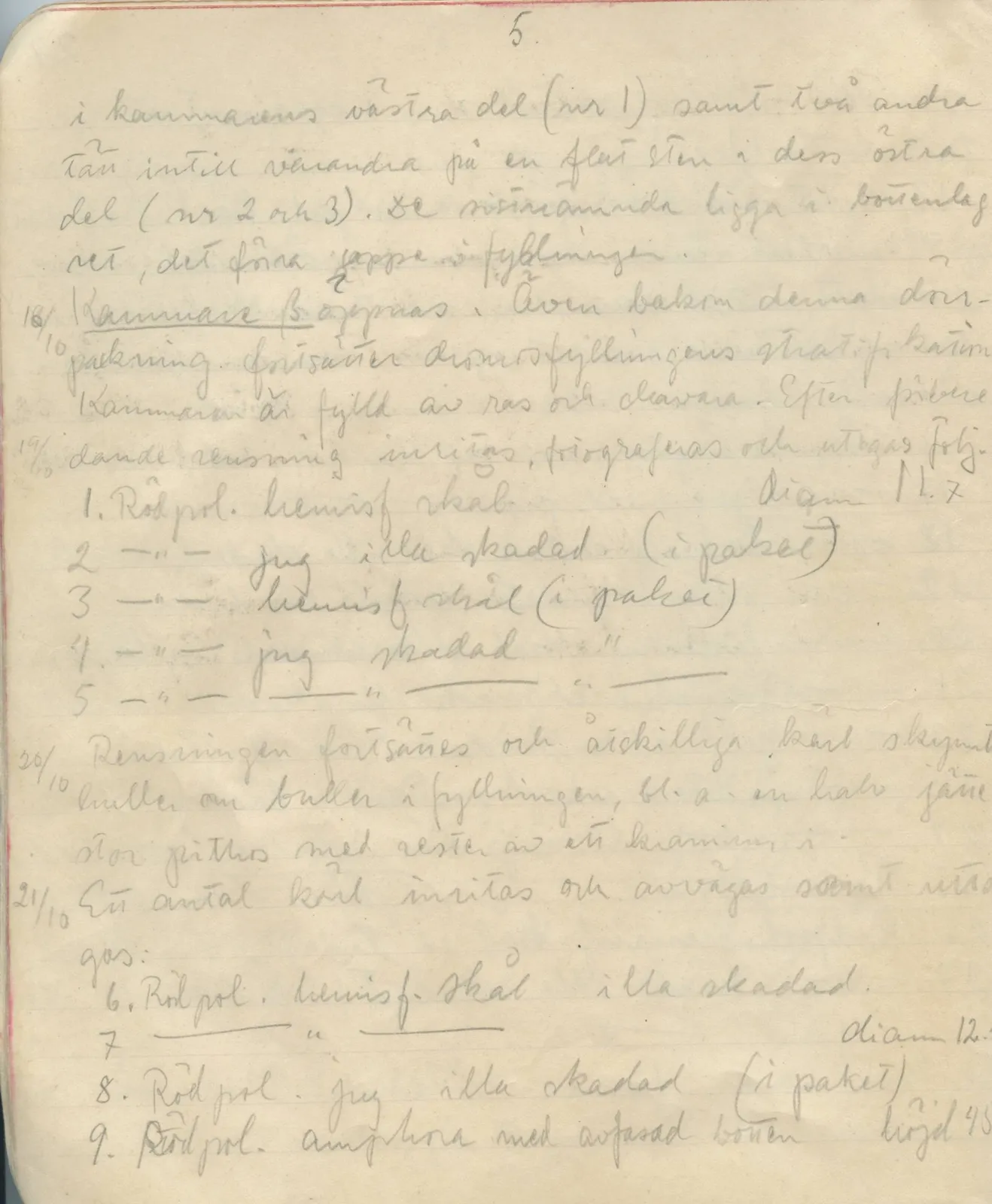 Scan 28 of field diary DII:1a (Lapithos, Vrysi tou Barba), handwritten in Swedish. The transcription and translation follow.