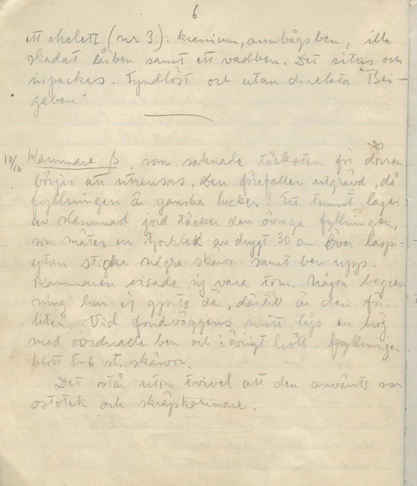 Scan 35 of field diary DII:1a (Lapithos, Vrysi tou Barba), handwritten in Swedish. The transcription and translation follow.