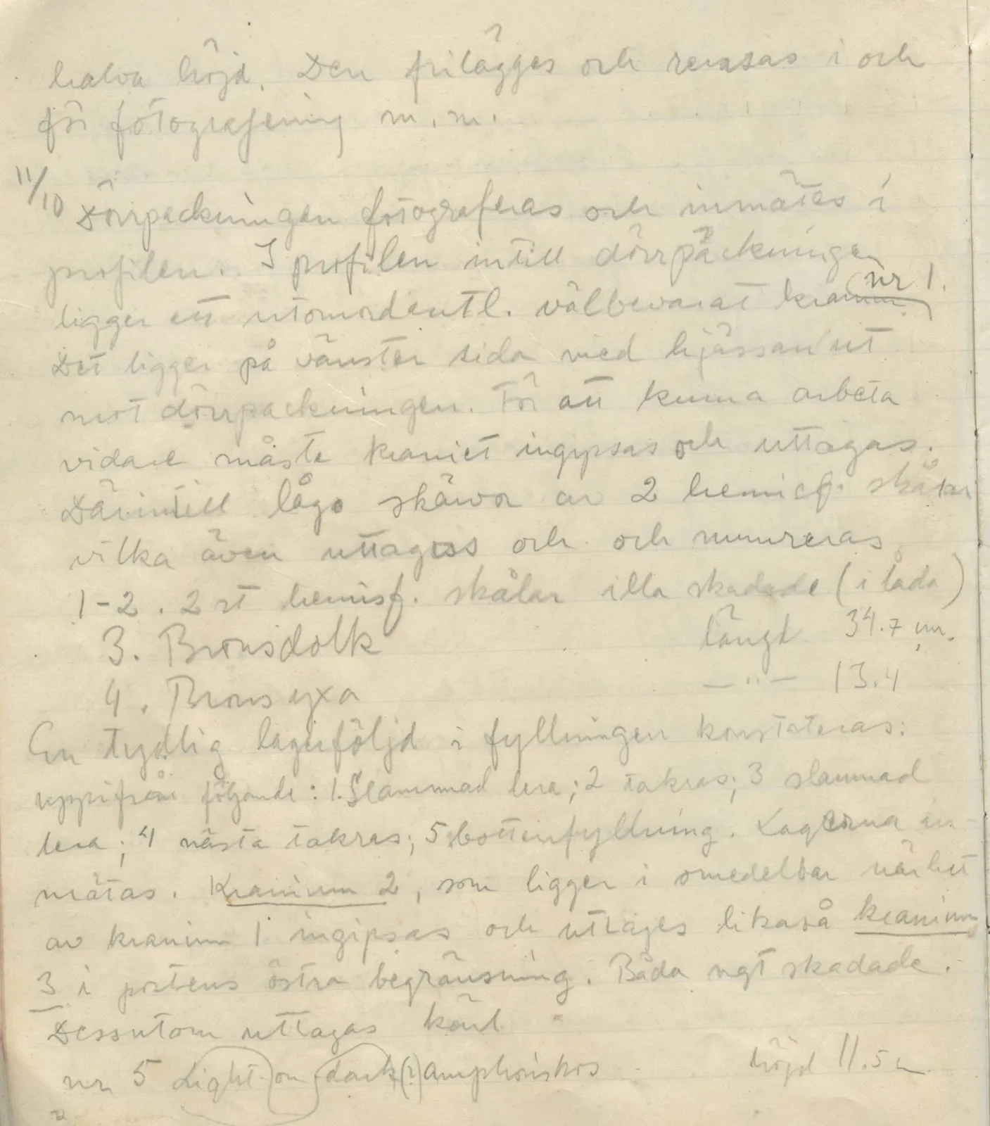 Scan 39 of field diary DII:1a (Lapithos, Vrysi tou Barba), handwritten in Swedish. The transcription and translation follow.