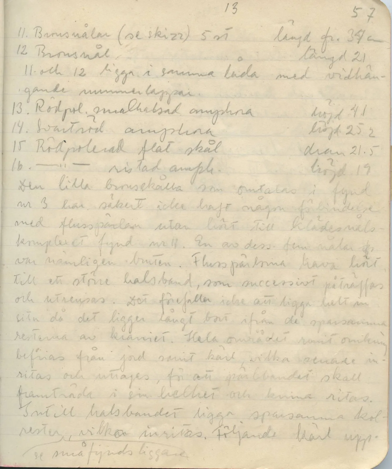 Scan 54 of field diary DII:1a (Lapithos, Vrysi tou Barba), handwritten in Swedish. The transcription and translation follow.