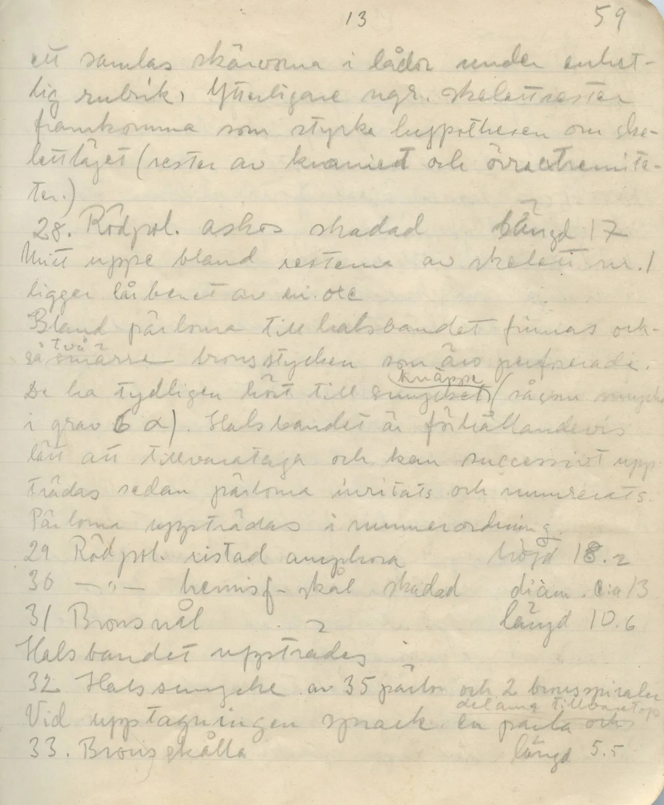 Scan 56 of field diary DII:1a (Lapithos, Vrysi tou Barba), handwritten in Swedish. The transcription and translation follow.