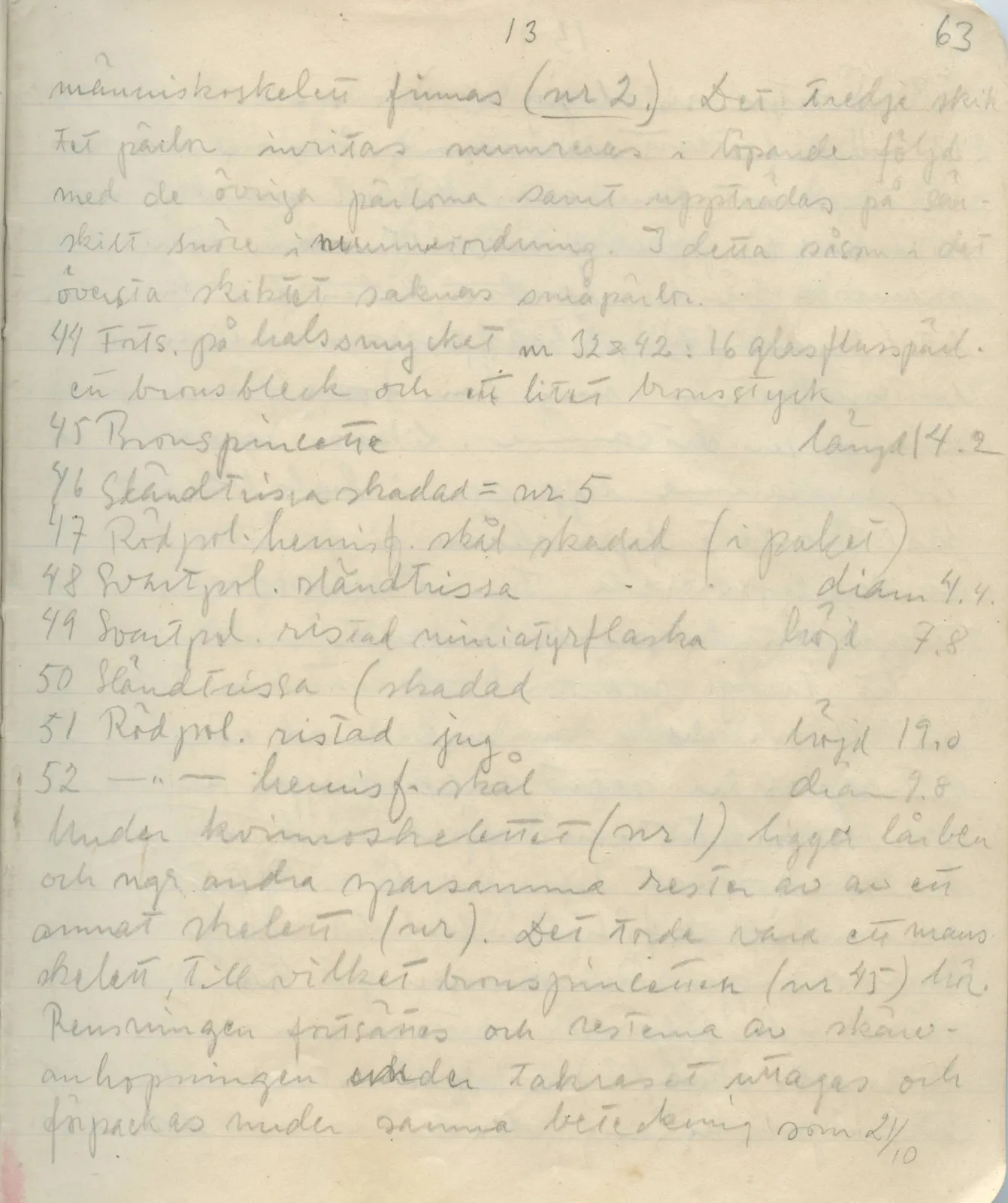 Scan 60 of field diary DII:1a (Lapithos, Vrysi tou Barba), handwritten in Swedish. The transcription and translation follow.