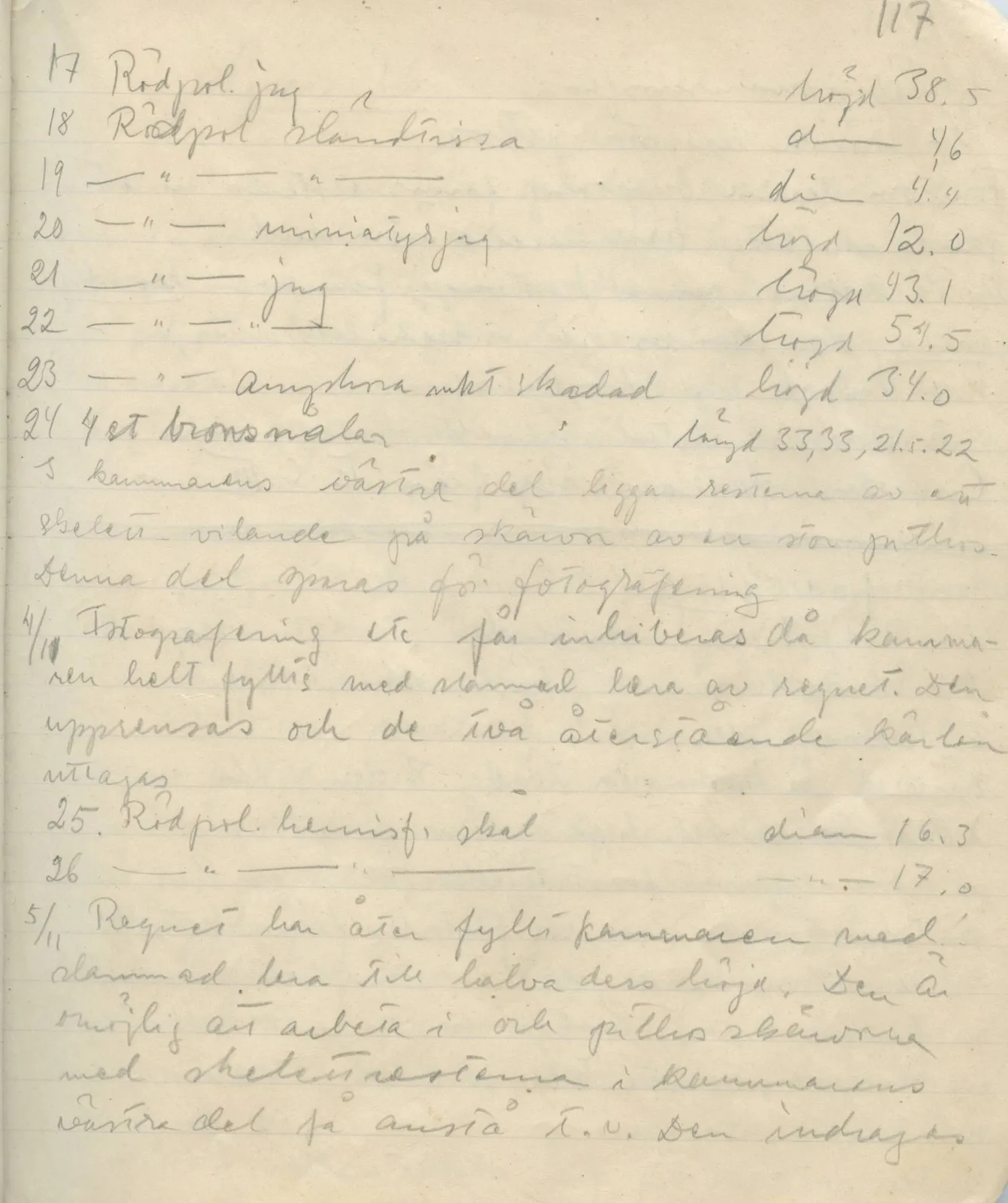 Scan 115 of field diary DII:1a (Lapithos, Vrysi tou Barba), handwritten in Swedish. The transcription and translation follow.