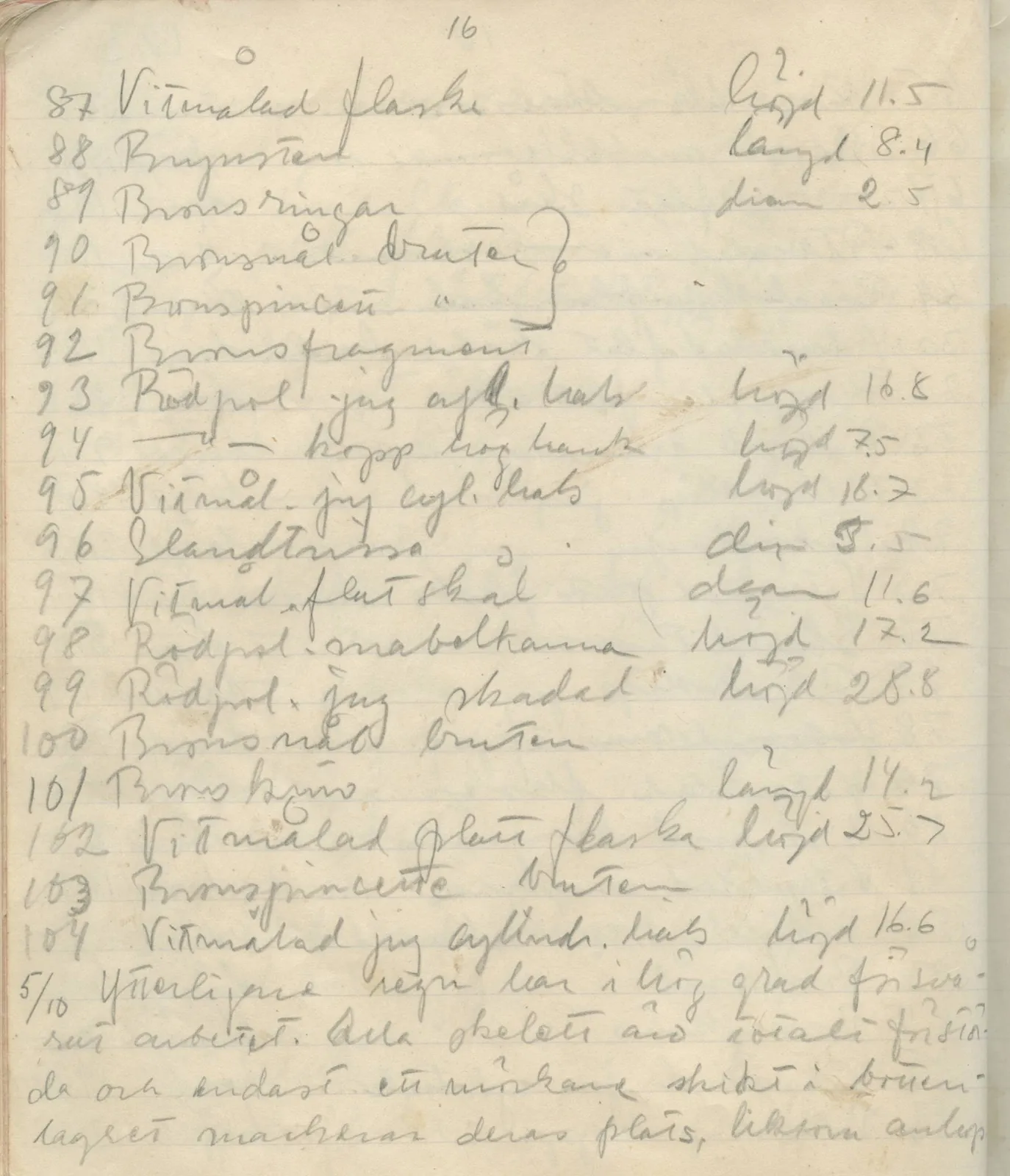 Scan 122 of field diary DII:1a (Lapithos, Vrysi tou Barba), handwritten in Swedish. The transcription and translation follow.