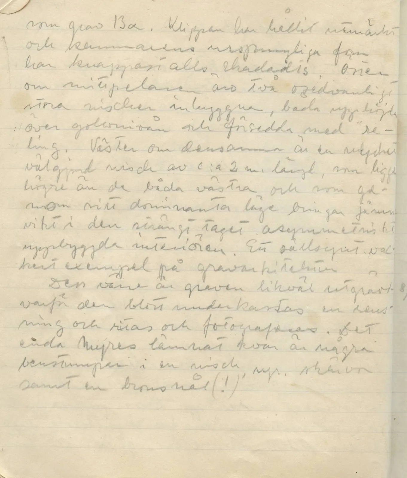 Scan 126 of field diary DII:1a (Lapithos, Vrysi tou Barba), handwritten in Swedish. The transcription and translation follow.