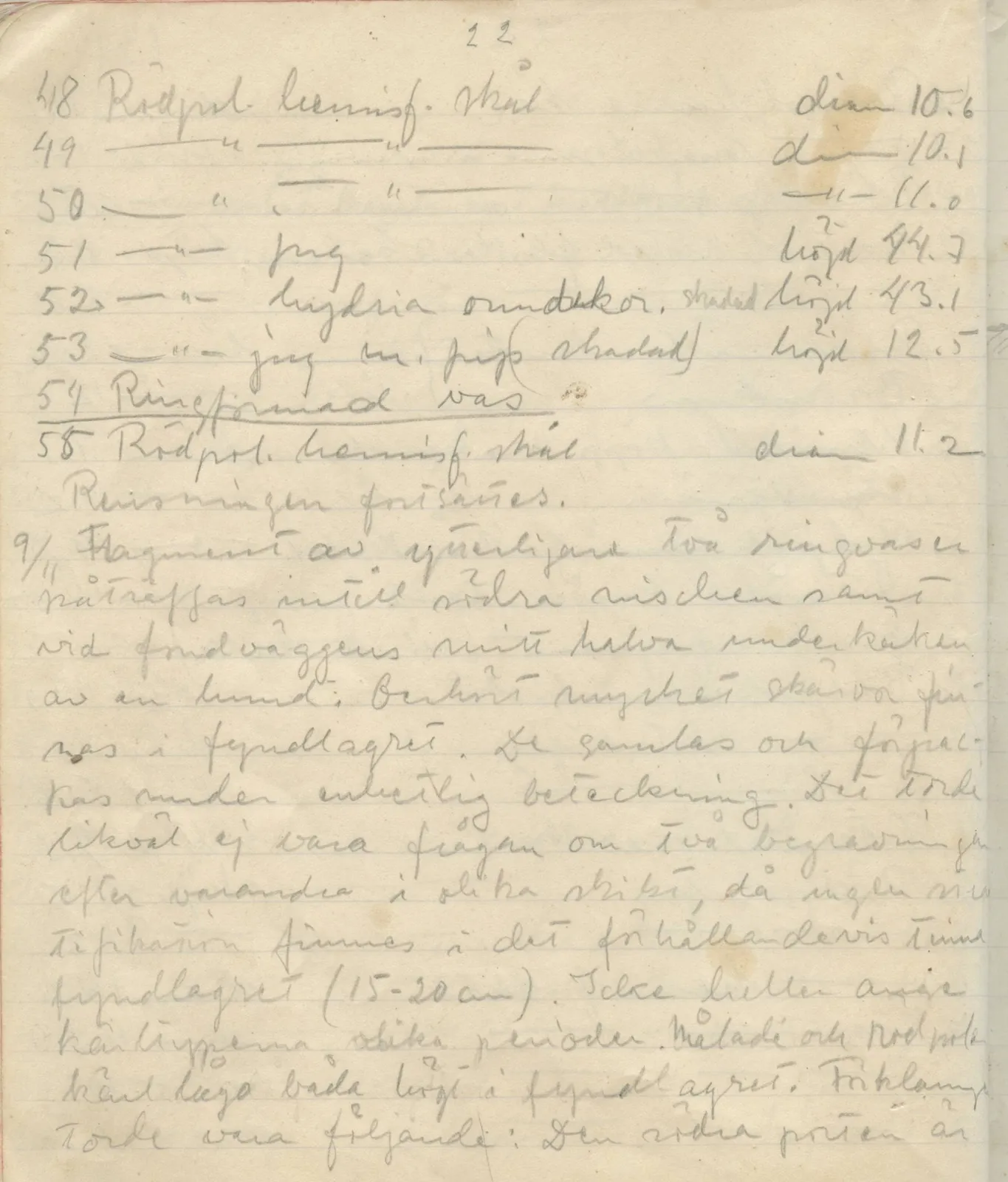 Scan 130 of field diary DII:1a (Lapithos, Vrysi tou Barba), handwritten in Swedish. The transcription and translation follow.