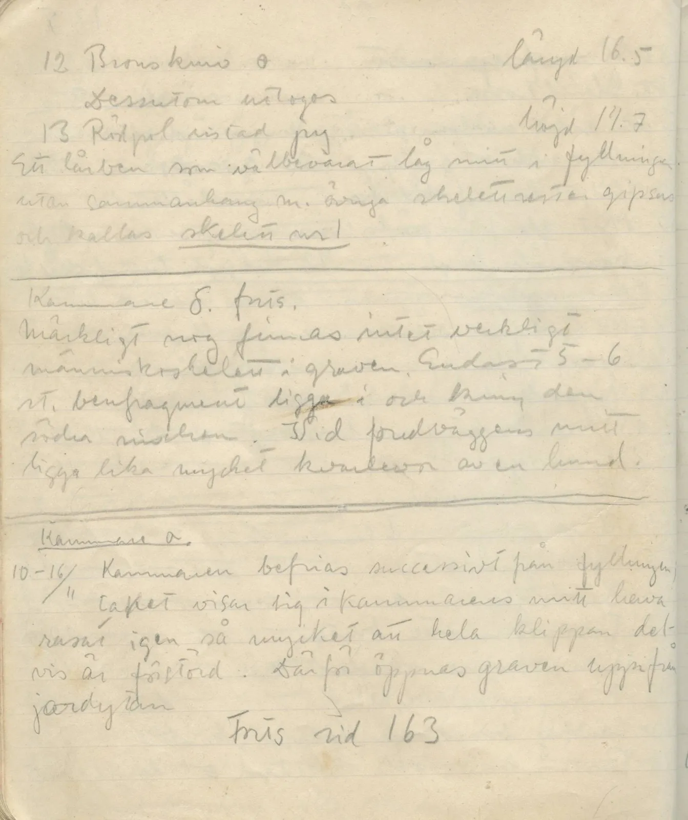 Scan 134 of field diary DII:1a (Lapithos, Vrysi tou Barba), handwritten in Swedish. The transcription and translation follow.