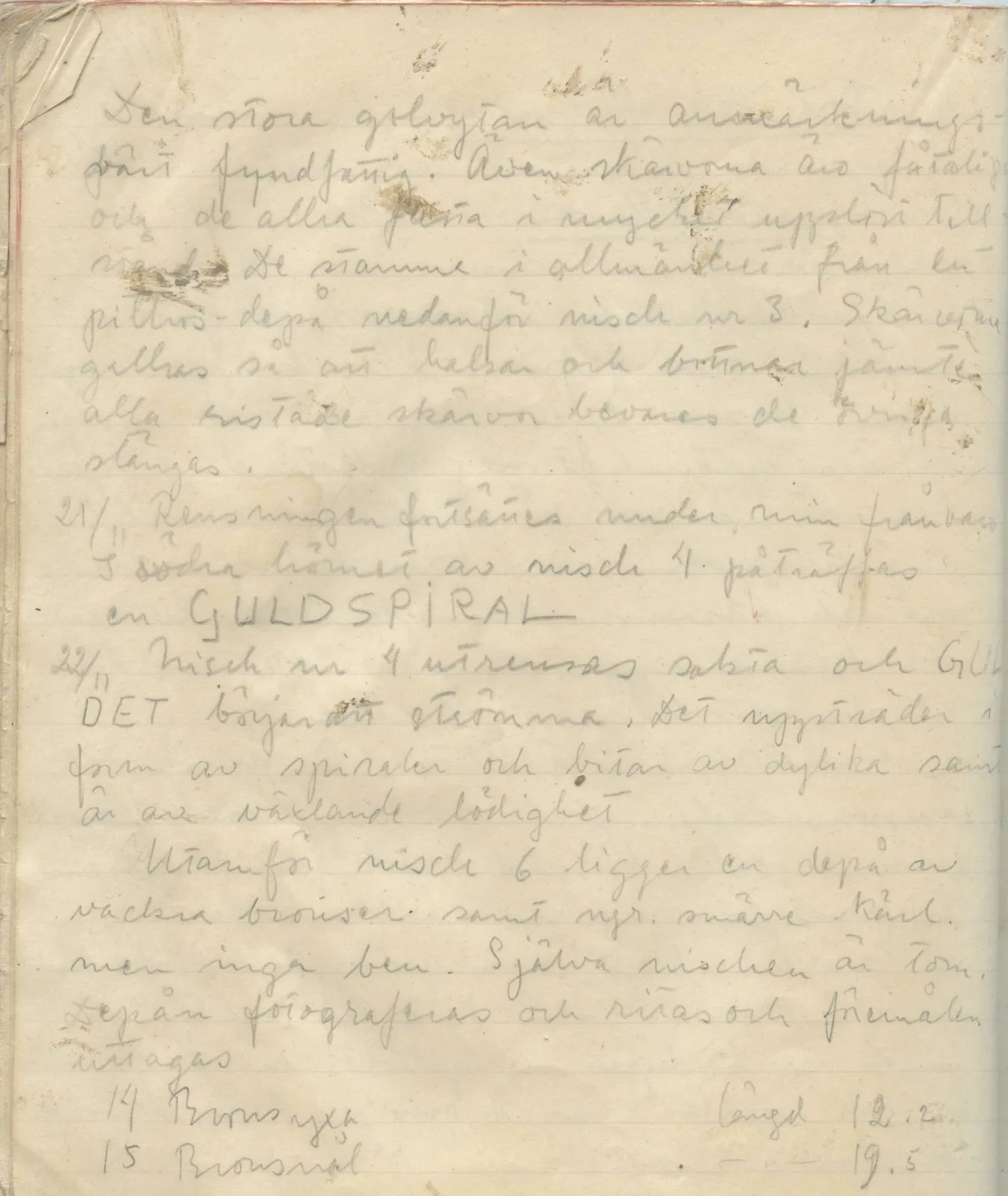 Scan 164 of field diary DII:1a (Lapithos, Vrysi tou Barba), handwritten in Swedish. The transcription and translation follow.